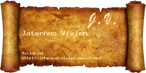 Jaternus Vivien névjegykártya